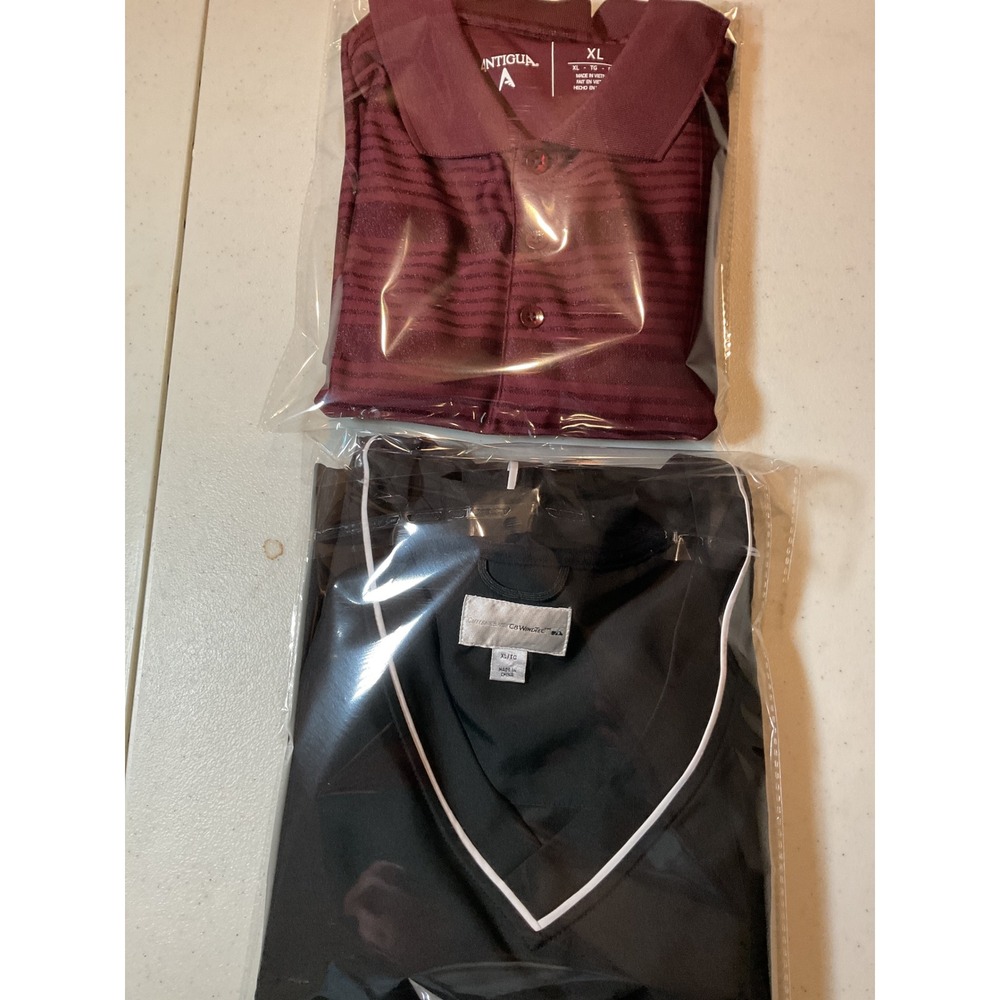 Vest & Polo. 1 Cutter & Buck WindTec Mens‎ XL Black Golf Wind Vest Sleeveless